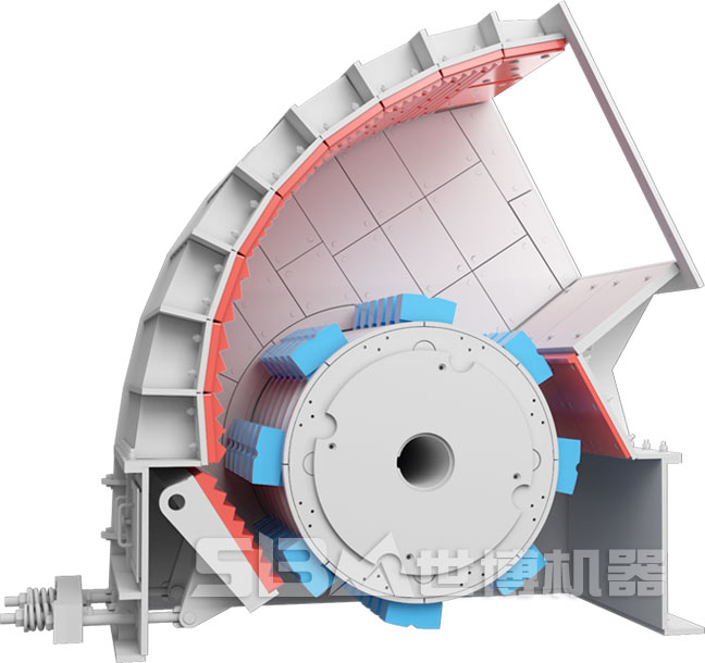 摆锤式大型石料破碎机结构图