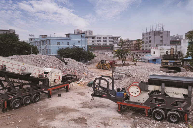 移动式建筑垃圾再生石子生产线