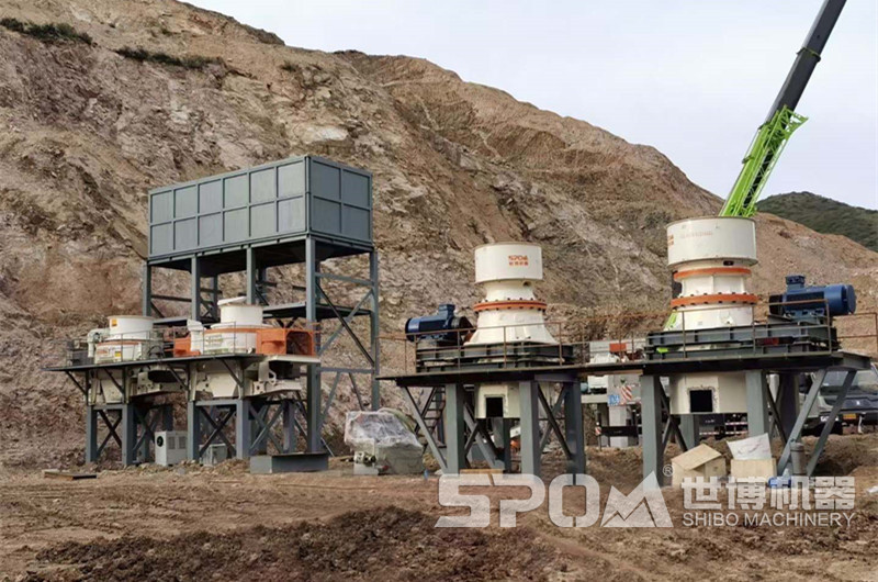 大型机制砂生产项目设备安装现场