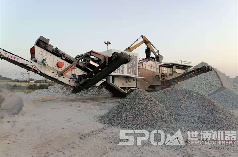 湖北客户用可移动型砂石破碎机生产石子砂子